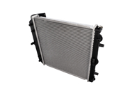 Radiatore destro danneggiato per liquido di raffreddamento. Porsche 996 / Boxster 986 - 99610613151, 99610613251, 99610613150